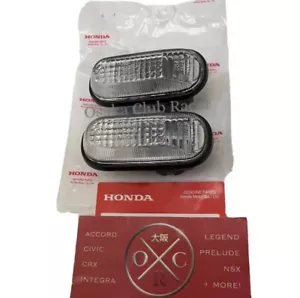 Nuevo fabricante de equipos originales Honda S2000 CR Marcador lateral transparente Señal de giro Juego de luces JDM genuino 00-09 - Imagen 1 de 5