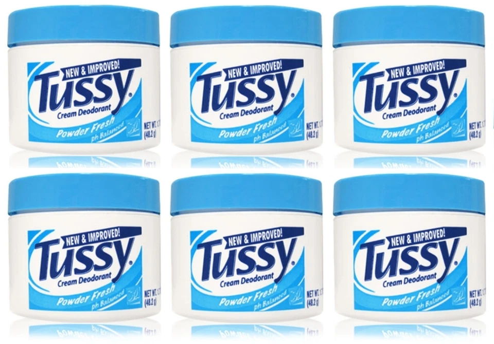 Crema desodorante Tussy, polvo fresco - 1,70 OZ (paquete de 6) Foto 1 de 1
