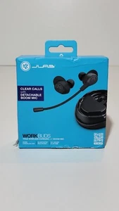 BRAND NEW JLAB Work Buds True Wireless Earbuds w/ Boom Mic EBWRKBDSRBLK82 BLACK  - Picture 1 of 4