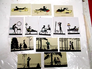 Vintage Lot 13 MANNI GROSZE Postcards in Clear Labeled sleeves Nude Romance - Picture 1 of 8