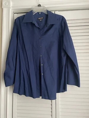 Темно-синий Kirkland подпись длинным рукавом блузка размер XL (CA) - Изображение 1 из 3