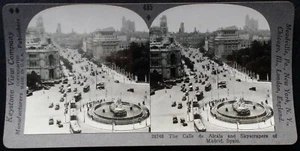 Calle de Alcalá y Rascacielos de Madrid, España, Keystone Stereoview, Tarjeta SV - Imagen 1 de 3