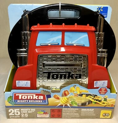 Tonka Mighty Builders 25 piezas Mighty Rig Block juego con estuche de transporte 2018 Foto 1 de 4