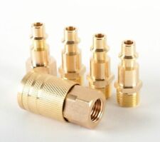 5 Pc Brass Air Quick Coupler Tools - Air Compressor Tool Equipment 1/4" Npt