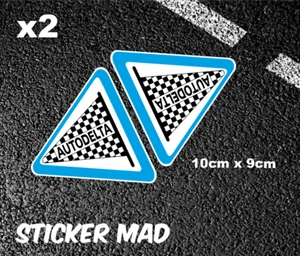 AUTODELTA Alfa Romeo Wing Aufkleber Hochglanz Vinyl (hochwertig) GTV GTA Racing