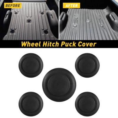 适用于 2011 - 2022 福特 SUPER DUTY 5TH 轮 HITCH PUCK COVER PLUG TRIM RING 套件 5 件 — 第 1/4 张图片