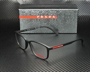 PRADA LINEA ROSSA PS 04IV DG01O1 Black Rectangle Men's 55 mm Eyeglasses