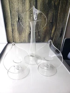 Portacandele Jack Nel Pulpito Vetro Soffiato a Mano Calla Gigli Vintage - Foto 1 di 8