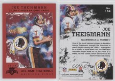 2015 Panini Gridiron Kings All Time Stat Kings Red Frame Joe Theismann #184