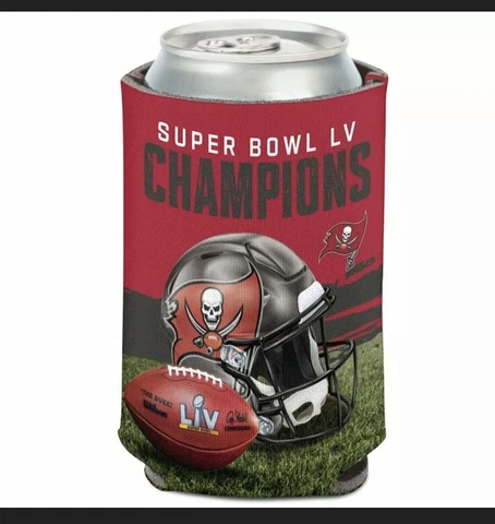 Super Bowl Champions LV Tampa Bay Buccaneers Can Cooler  CLOSEOUT DISCONTINUED Cover