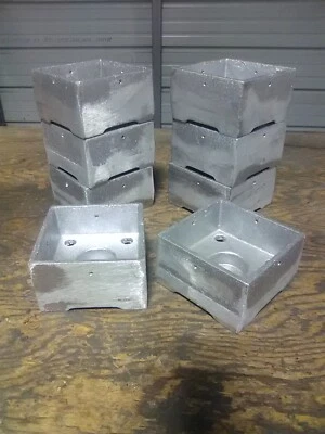 Post Base,Anchored 4x4 Heavy Cast Aluminum MADE IN THE USA ( 8 COUNT) - Image 1 of 4