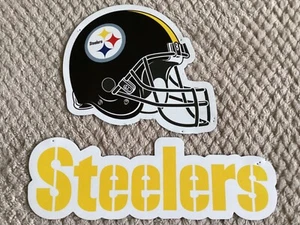 Casco de los Pittsburgh Steelers NFL e imanes con logotipo Spellout - Imagen 1 de 7