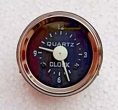 2" / 52mm Electrónico Coche Reloj Cromo Bisel 12V Tablero Instrumento Reloj - Imagen 1 de 4