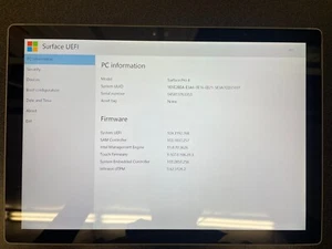 Microsoft Surface Pro 4 1724 128GB SSD 4GB DDR3 Silver i5-6300U 2.4GHz-USED - Picture 1 of 5