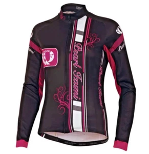 PEARL IZUMI Women's XL Elite Thermal Zip Up Black Pink Cycling Jacket Shirt - Picture 1 of 9