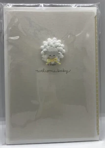 Tarjeta de felicitación ""Welcome Baby"" de cordero 3D firma Hallmark LAD7003 - Imagen 1 de 2
