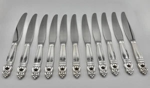 INTERNATIONAL STERLING SILVER 11 Royal Danish Knives | 869 grams - Picture 1 of 17