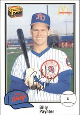 1989 Peoria Chiefs Team Issue #13 Billy Paynter