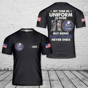Custom Name US Navy Seabee Combat Warfare AOP Shirt 3D T-Shirt Full Size S-5XL - Picture 1 of 3