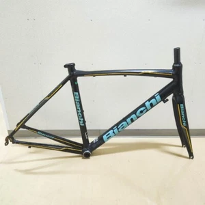 Bianchi VIA NIRONE 7 PRO Road Bike Frame Set 53cm Used Aluminum Frame from Japan - Picture 1 of 15