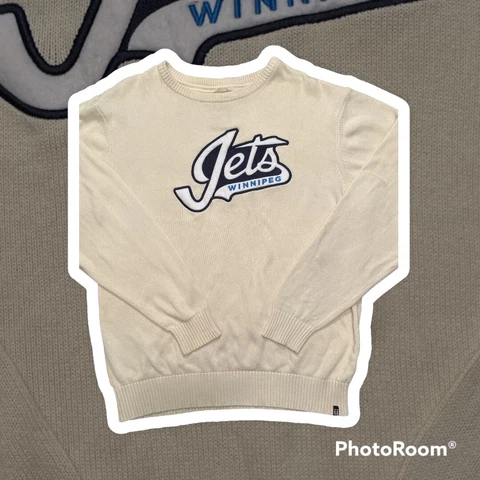 VINTAGE WINNIPEG JETS 100% Cotton SWEATER MEN'S XXL NHL Brüzer Cover