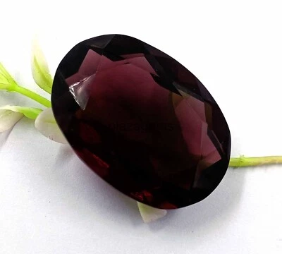 Piedra preciosa suelta corte ovalado raro amatista color púrpura certificado 97 quilates 4JUQ Foto 1 de 4