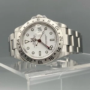 Rolex Explorer Oyster Bracelet with Silver Bezel and White Dial 16570 - Picture 1 of 6