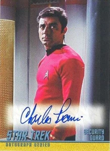 Star Trek Archives & Inscriptions A308 Charles Picerni Sr. Guard Autograph Card - Imagen 1 de 1