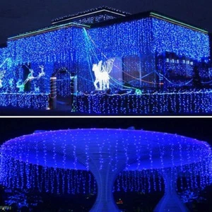 Twinkle Star 300 LED Decoración Cortina Cadena de Luz para la fiesta de bodas de Navidad - Imagen 1 de 20