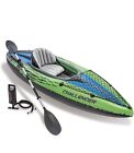 Intex 68305EP Challenger K1 Inflatable Kayak with Oar and Hand