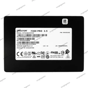 Micron 7300 PRO 3.84TB SSD 2.5" NVMe Solid State Drive MTFDHBE3T8TDF-1AW1ZABYY - Afbeelding 1 van 3
