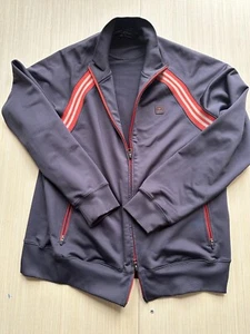 Eddie Bauer Track Jacket Mens Medium Navy Blue Stretch Raglan Sleeve Full Zip - Picture 1 of 8