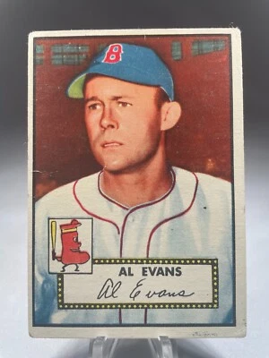 1952 Topps Baseball Al Evans #152 Boston Red Sox - Image 1 of 2