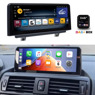 10,25" Android GPS CarPlay DAB+ Touchscreen für BMW 1/2er F20 F21 NBT Autoradio - Bild 1 von 4