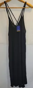 Apt 9 Bathing Suit Cover Up Dress Black Small Midi - Picture 1 of 5