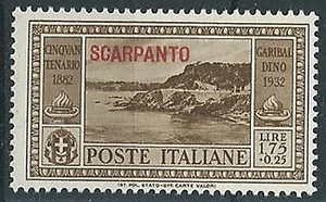 1932 EGEO SCARPANTO GARIBALDI 1,75 LIRE MH * - ED514 - Picture 1 of 1