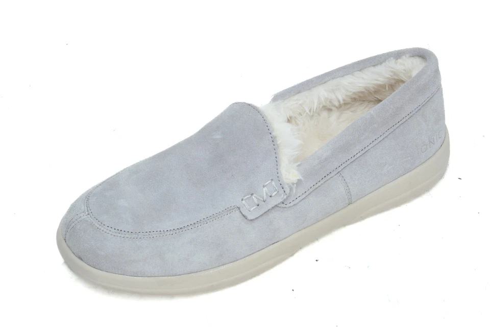 Zapatilla Vionic Lynez Interior Exterior Gamuza Cuero Forro Piel Sintética Gris Claro 8 Foto 1 de 4