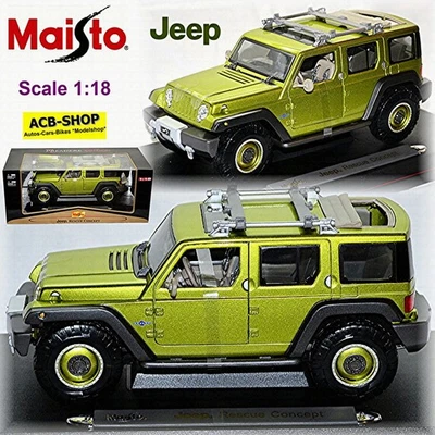 Jeep Rescue Concept 2004 Verde Metallico 1:18 Maisto 36699 - Immagine 1 di 4