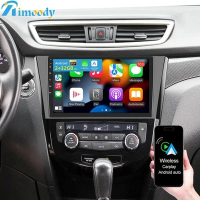 10.1" Carplay Autoradio GPS Navi Android 15 für Nissan X-Trail Qashqai 2014-2018 - Bild 1 von 4