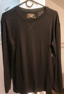Jachs Shirt Men's Large Long Sleeve Thermal Black - Picture 1 of 10