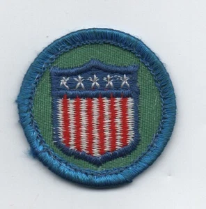 People of the U.S., insignia de competencia Junior GS, parte posterior de plástico (1980-91) - Imagen 1 de 1