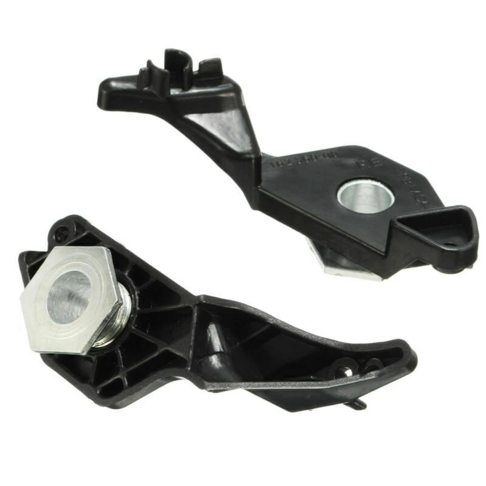 Black 2 Pairs Headlight Repair Brackets Clips For BMW E60 E61 2003-2010 Halogen - Image 1 of 4
