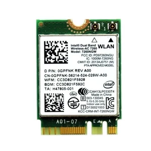Legacy M.2 WLAN Adapter für Intel 7260 Wireless-AC | 867Mbps WLAN mit - Bild 1 von 3