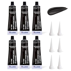 Realth Hochtemperatur Silikon Dichtmasse/Dichtsilikon | RTV 3,53 Unzen(100g) | - Bild 1 von 7