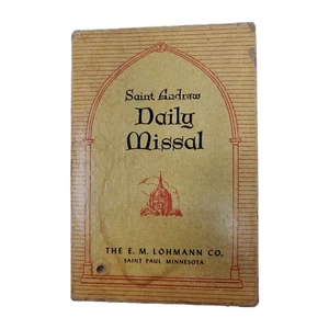 Vintage Saint Andrew Daily Missal 4 Volume Pocket Edition Lefebvre 1949 Lohmann - Picture 1 of 17