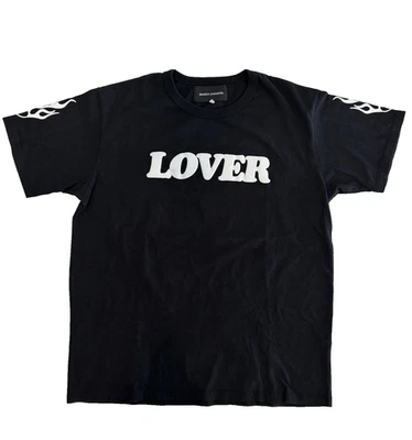 Camiseta Bianca Chandon Flame Lover Hearts (negra/blanca, grande) Foto 1 de 4