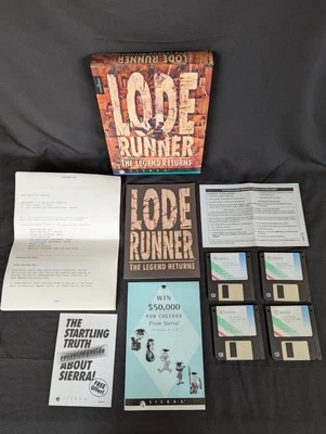Lode Runner: The Legend Returns - Vintage PC Game - Rare Complete (CIB) Big Box - Image 1 of 4