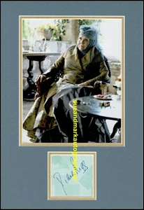 Diana Rigg Olena Tyrell Juego de Tronos Autógrafo Firmado UACC RD 96 - Imagen 1 de 1