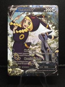 Pokémon Lillie Umbreon V Waifu Cute Doujin Ultra Rare Foil ACG Art Card - NM - Picture 1 of 6