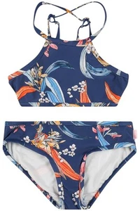 Seafolly Kid's Girl 2-Piece Tankini Swimsuit Salty Sunset Marine Blue - Picture 1 of 1